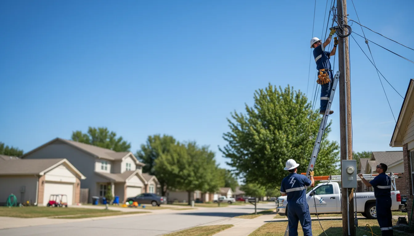 Residential electrician providing installation services in Inavale, NE